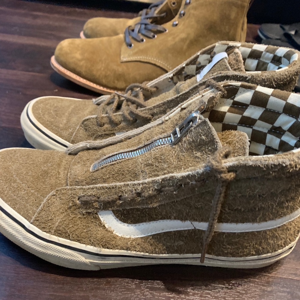 Vans x Nonnative Sk8-Hi Center zip Beige Size 9